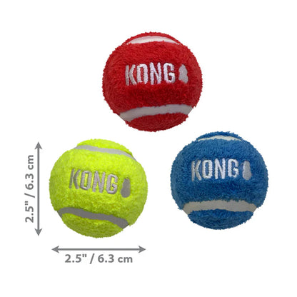 KONG Sport Softies Balls 3pk Assorted Medium