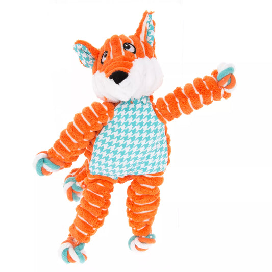 KONG® Floppy Knots Fox Dog Toy