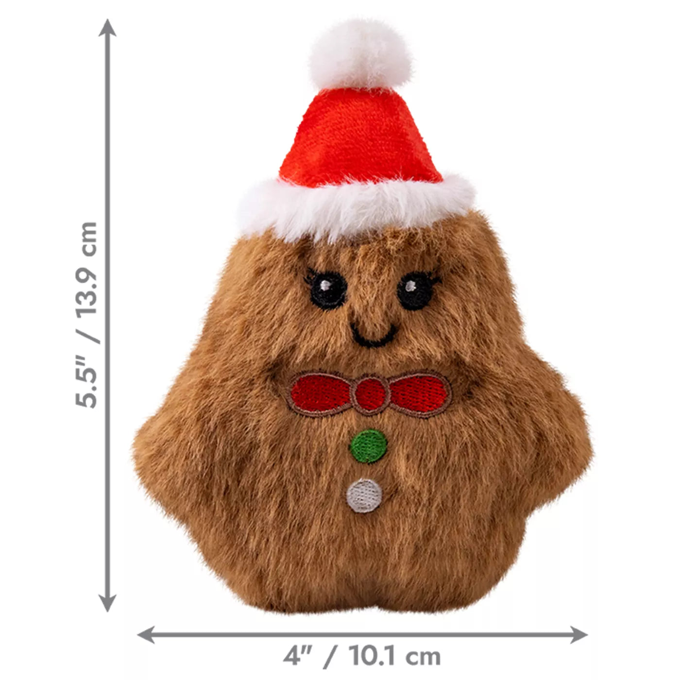 KONG Holiday Snuzzles Mini Gingerbread Dog Toy