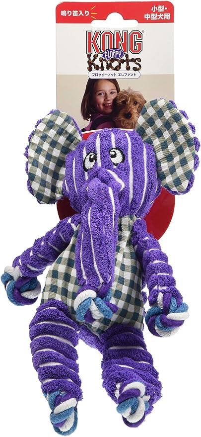 KONG Floppy Knots Elephant Dog Toy