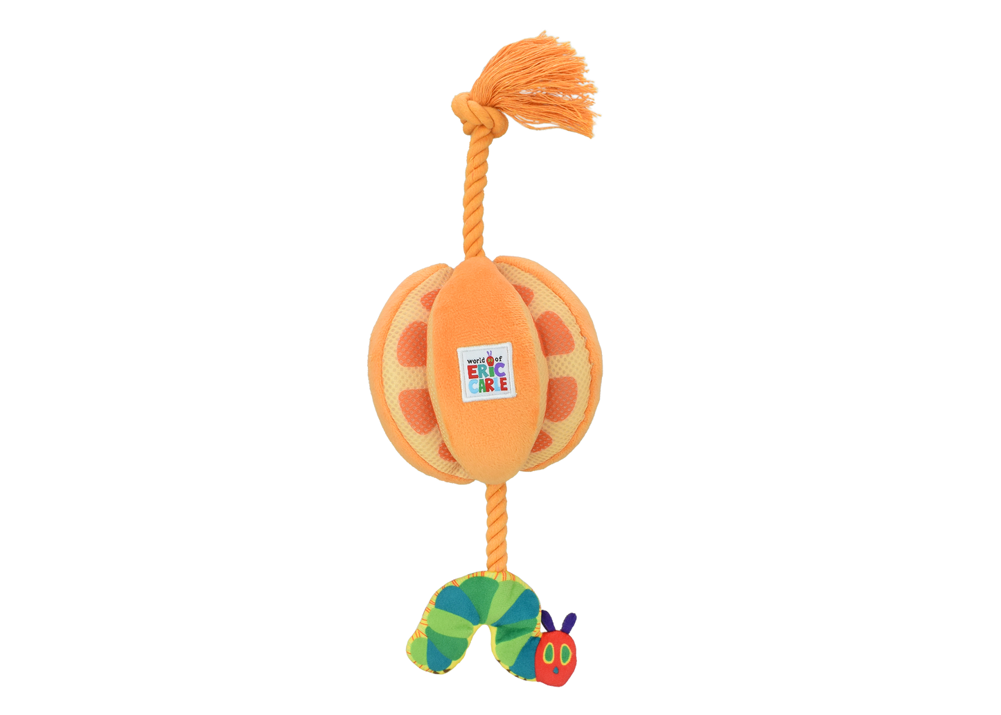 Eric Carle Hungry Caterpillar Orange Rope Dog Toy