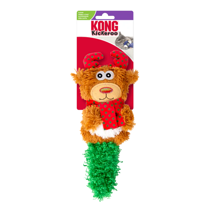 KONG Holiday Kickeroo Character Reindeer