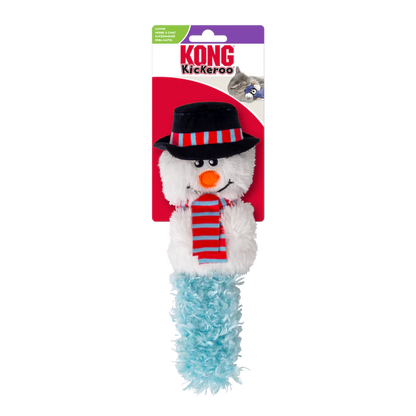 KONG Holiday Kickeroo Character Snowman Cat Toy