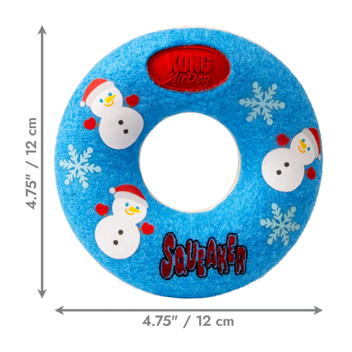 KONG Holiday AirDog Squeaker Donut