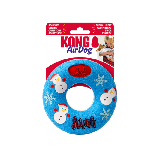 KONG Holiday AirDog Squeaker Donut
