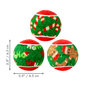 KONG Holiday SqueakAir Balls 6-pk Med