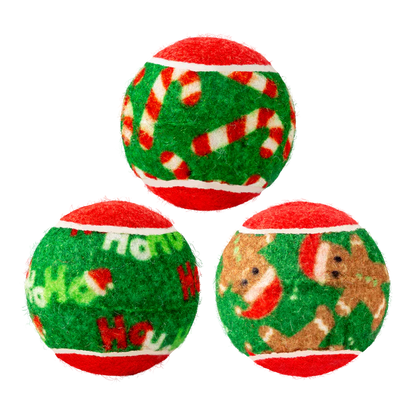 KONG Holiday SqueakAir Balls 6-pk Med