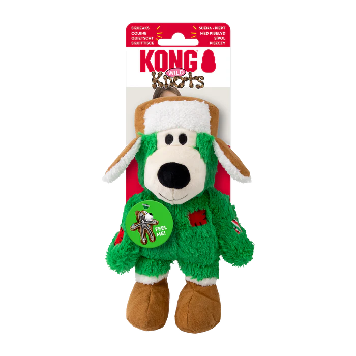 KONG Holiday Wild Knots Bear Assorted Sm/Md