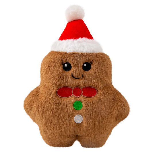 KONG Holiday Snuzzles Mini Gingerbread Dog Toy
