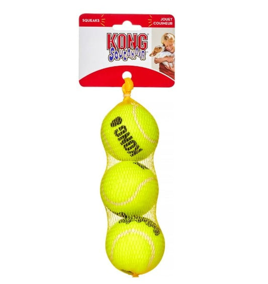 KONG SqueakAir Ball Dog Toy Med 3 Pk