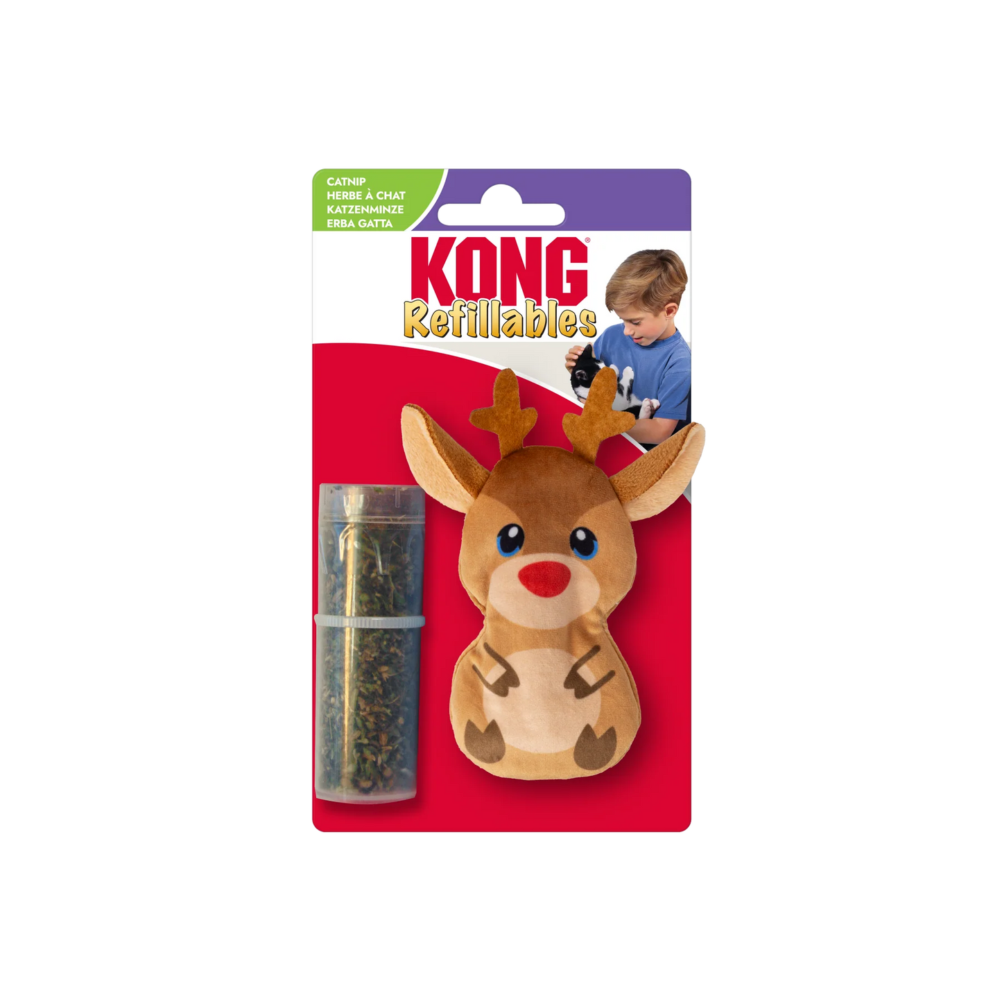 KONG Holiday Refillables Reindeer