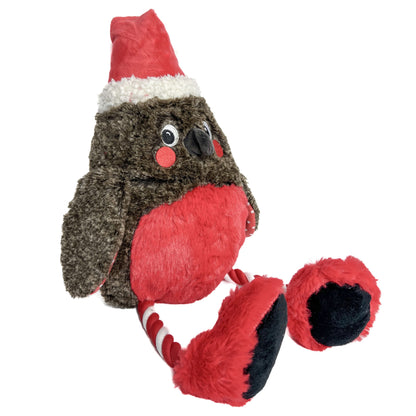 HoP Festive Rocking Robin Rope Toy S/L